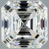 6 Carat Asscher - Natural Diamond - 6.01 - D - VS1 - VG - EX - VG