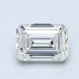 1.5 Carat Emerald - Natural Diamond - 1.7 - H - VS1 - EX - VG
