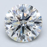 2 Carat Round - Natural Diamond - 2.33 - H - SI2 - EX - EX - EX