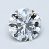 4 Carat Round - Natural Diamond - 4.01 - F - VVS2 - VG - VG - G