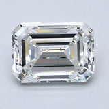 2.5 Carat Emerald - Natural Diamond - 2.5 - F - SI2 - VG - EX - EX