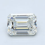 2 Carat Emerald - Natural Diamond - 2 - J - VS2 - EX - EX