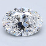 2.5 Carat Oval Cut Natural Diamond - F SI1 - 2.5ct - VG Cut Grade