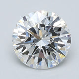 2 Carat Round - Natural Diamond - 2.18 - H - VS2 - EX - VG - EX