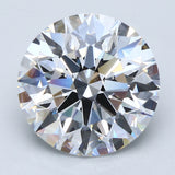 5 Carat Round - Natural Diamond - 5.11 - D - VS2 - EX - EX - EX