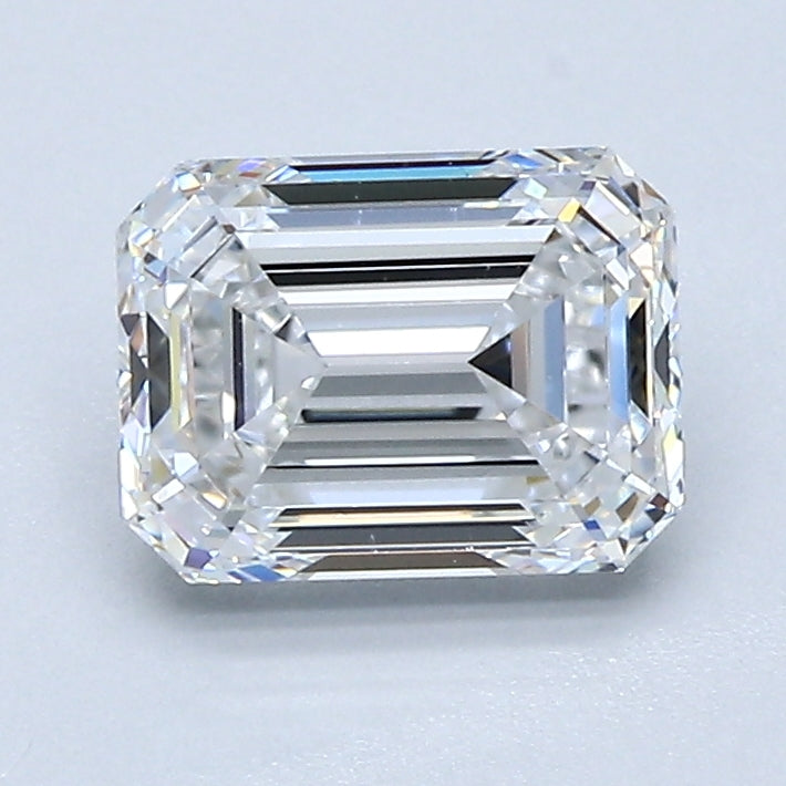 1.5 Carat Emerald Cut Natural Diamond - E VVS2 - 1.5ct - VG Cut Grade