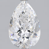 2 Carat Pear Shape Cut Natural Diamxond - D VVS2 - 2.01ct - VG Cut Grade