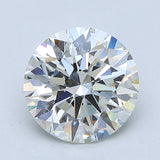 2.5 Carat Round - Natural Diamond - 2.7 - I - VS2 - EX - EX - EX