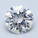 2 Carat Round - Natural Diamond - 2 - F - VS1 - EX - EX - EX
