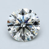 1.5 Carat Round - Natural Diamond - 1.5 - J - SI2 - EX - EX - EX