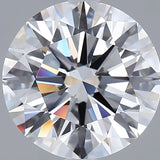 3 Carat Round - Natural Diamond - 2.9 - G - VVS2 - EX - EX - EX