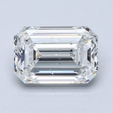 2 Carat Emerald - Natural Diamond - 2.06 - F - SI2 - VG - EX - VG