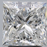 3 Carat Princess - Natural Diamond - 2.81 - F - VS2 - VG - EX - EX