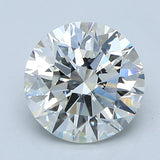 3 Carat Round - Natural Diamond - 3.01 - H - SI1 - EX - EX - EX