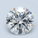 2.5 Carat Round - Natural Diamond - 2.4 - F - SI1 - EX - EX - EX