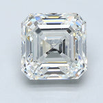 2.5 Carat Asscher Cut Natural Diamond - G SI1 - 2.5ct - EX Cut Grade