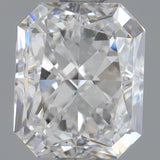 1 Carat Radiant Cut Natural Diamond - D VVS2 - 1.01ct - EX Cut Grade