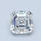 2.5 Carat Asscher - Natural Diamond - 2.53 - E - VS2 - EX - EX - EX