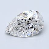 5 Carat Pear - Natural Diamond - 5.03 - F - SI2 - VG - EX - VG