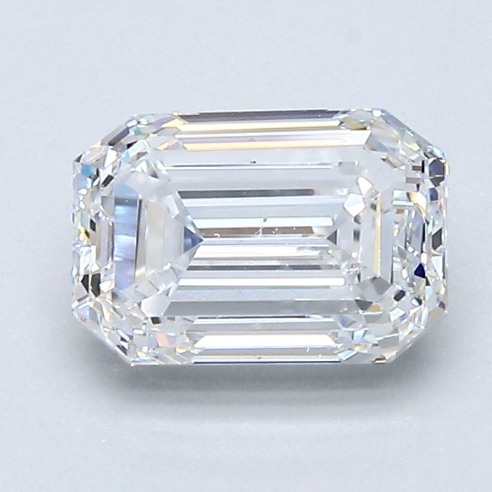 1.5 Carat Emerald Cut Natural Diamond - E VS1 - 1.5ct - EX Cut Grade