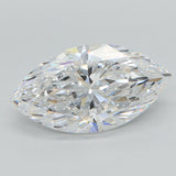 2 Carat Marquise Cut Natural Diamond - D VVS2 - 2.03ct - EX Cut Grade