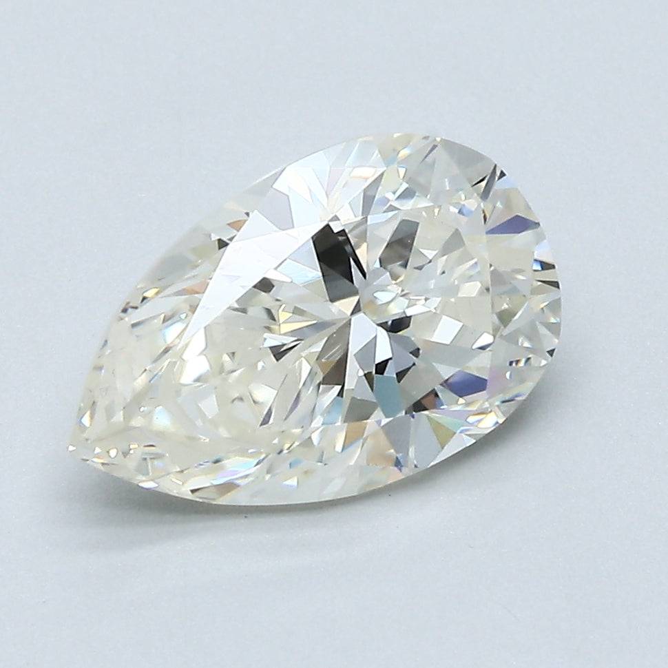 2 Carat Pear Cut Natural Diamond - K VS1 - 2.18ct - VG Cut Grade