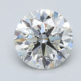 2 Carat Round - Natural Diamond - 2.01 - J - SI1 - VG - EX - VG
