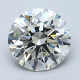 2.5 Carat Round - Natural Diamond - 2.61 - J - SI1 - EX - EX - EX