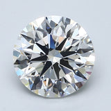2.5 Carat Round - Natural Diamond - 2.55 - G - VS1 - EX - EX - EX