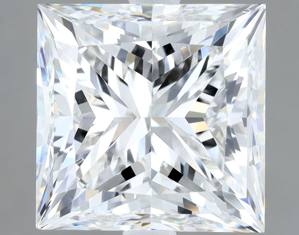 4.5 Carat Princess Cut Natural Diamond - F SI2 - 4.51ct - VG Cut Grade