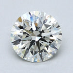 1.5 Carat Round Cut Natural Diamond - J VS2 - 1.68ct - EX Cut Grade