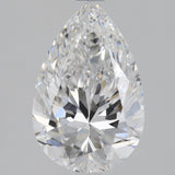2 Carat Pear Shape Cut Natural Diamond - D VS1 - 2.01ct - EX Cut Grade