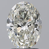 1.5 Carat Oval - Natural Diamond - 1.7 - J - SI2 - VG - EX - VG