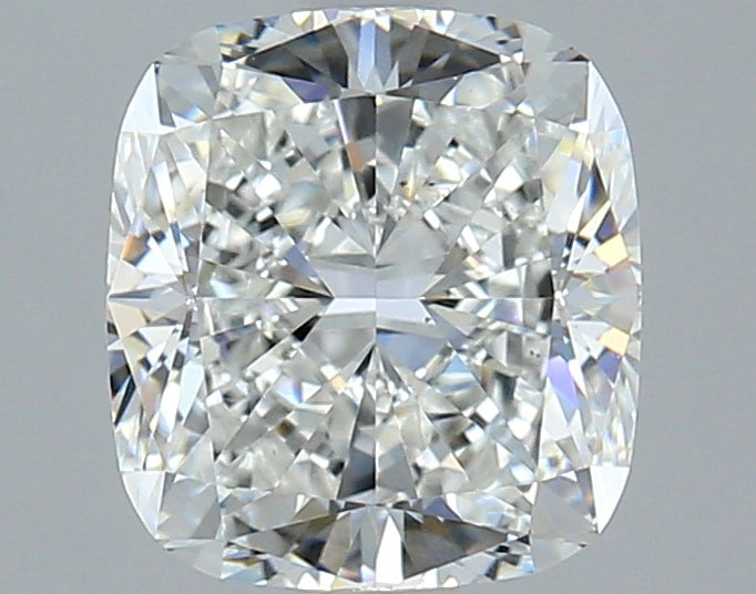2.5 Carat Cushion Cut Natural Diamond - H VS2 - 2.44ct - VG Cut Grade