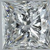 2.5 Carat Princess Cut Natural Diamond - G VS2 - 2.4ct - EX Cut Grade