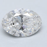 2.5 Carat Oval - Natural Diamond - 2.51 - E - I3 - G - VG - EX
