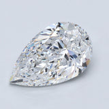 3 Carat Pear - Natural Diamond - 3.01 - D - SI1 - EX - EX - EX