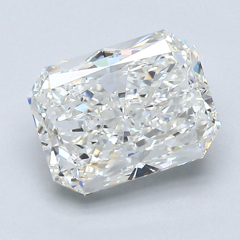 2.5 Carat Radiant Cut Natural Diamond - H VVS2 - 2.52ct - EX Cut Grade