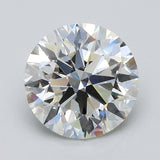 4 Carat Round - Natural Diamond - 4.37 - I - VVS2 - EX - EX - EX