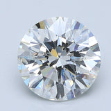 3 Carat Round - Natural Diamond - 3 - G - SI2 - EX - EX - EX