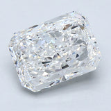 2 Carat Radiant Cut Natural Diamond - E VS2 - 1.8ct - EX Cut Grade