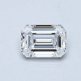 1/2 Carat Emerald - Natural Diamond - 0.53 - D - VVS1 - EX - EX