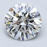 2 Carat Round - Natural Diamond - 2.26 - G - SI2 - EX - EX - VG