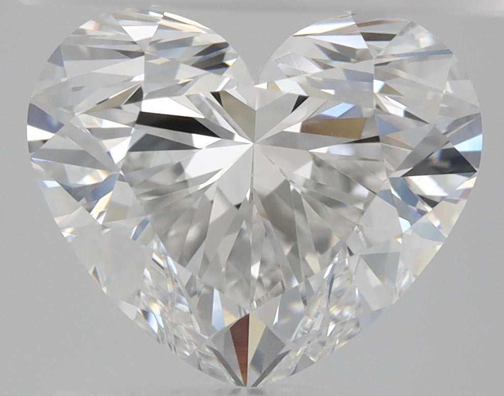 2 Carat Heart Shape Cut Natural Diamond - F VVS2 - 2.01ct - VG Cut Grade