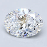 2 Carat Oval Cut Natural Diamond - E SI1 - 2.01ct - EX Cut Grade