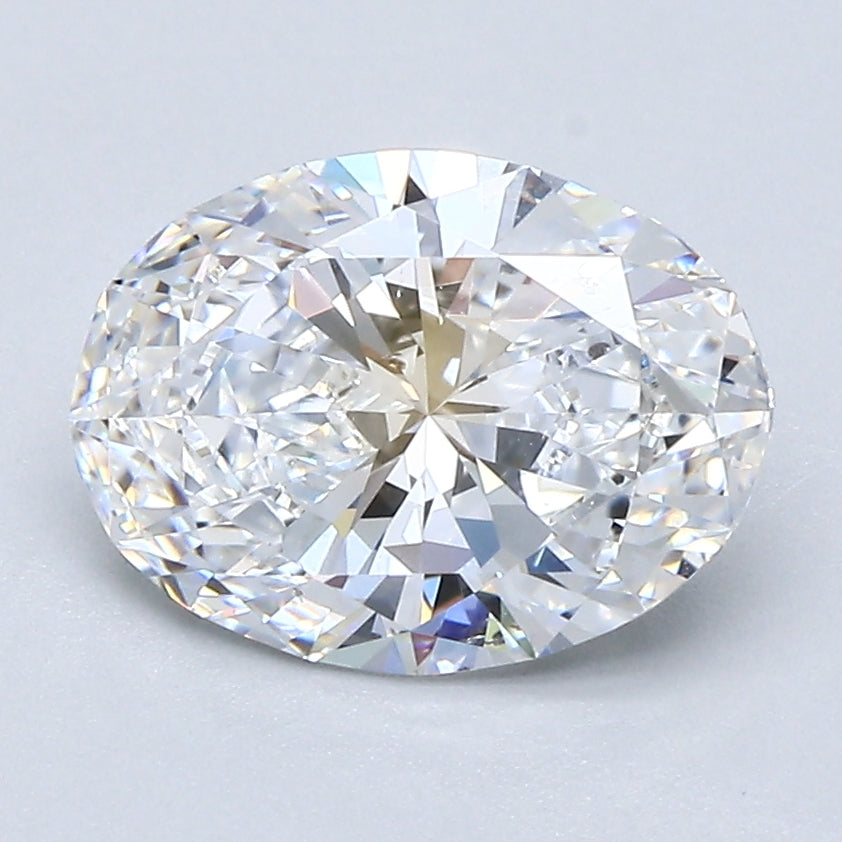 2 Carat Oval Cut Natural Diamond - E SI1 - 2.01ct - EX Cut Grade