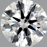 1/2 Carat Round Cut Natural Diamond - E VVS2 - 0.54ct - EX Cut Grade