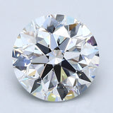 2.5 Carat Natural Diamond - Round - 2.51 - E - SI1