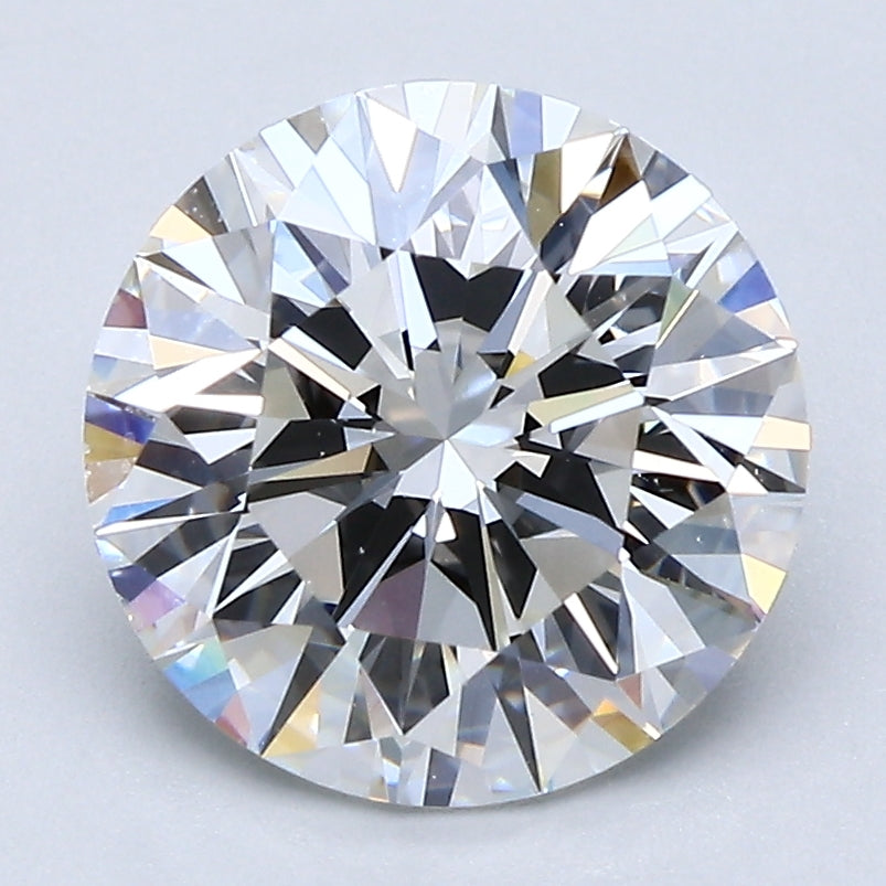 3 Carat Round Cut Natural Diamond - G VS2 - 3.0ct - EX Cut Grade