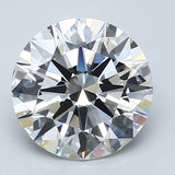 2.5 Carat Round - Natural Diamond - 2.52 - F - VS1 - EX - EX - EX